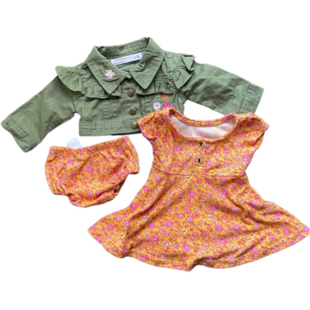 Young Hearts Baby Girl 3 Piece Set Size 0-3M